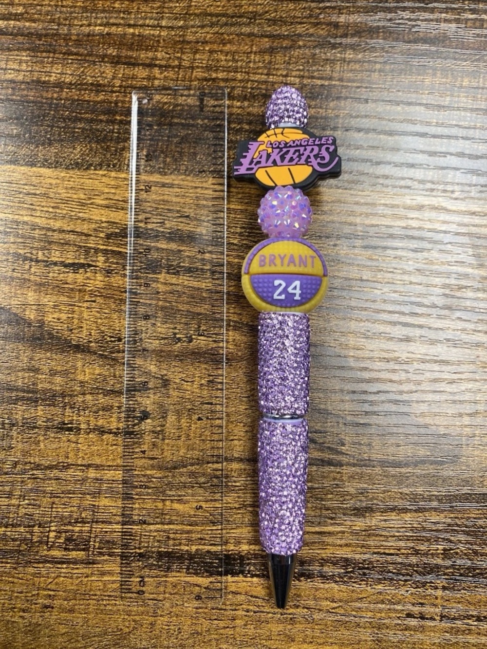 New Los Angeles Lakers Purple Bryant 24 Glitter Pen
